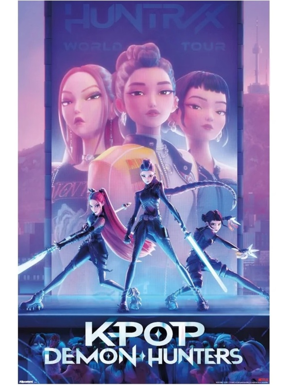 NWT netflix kpop demon hunter 2025 one sheet - Poster